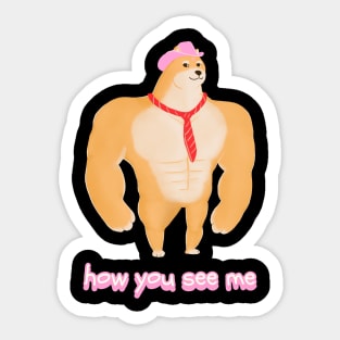 Shina inu doge buff Sticker